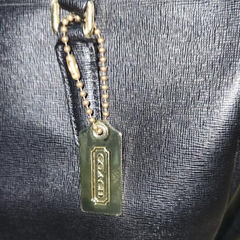 Coach Black Leather City Tote - Picture 3 of 10